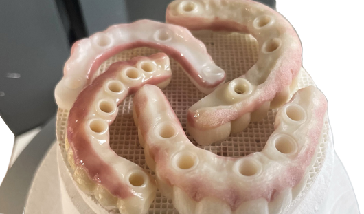 4 arches sitting on top of the firing tray for the V230ZR