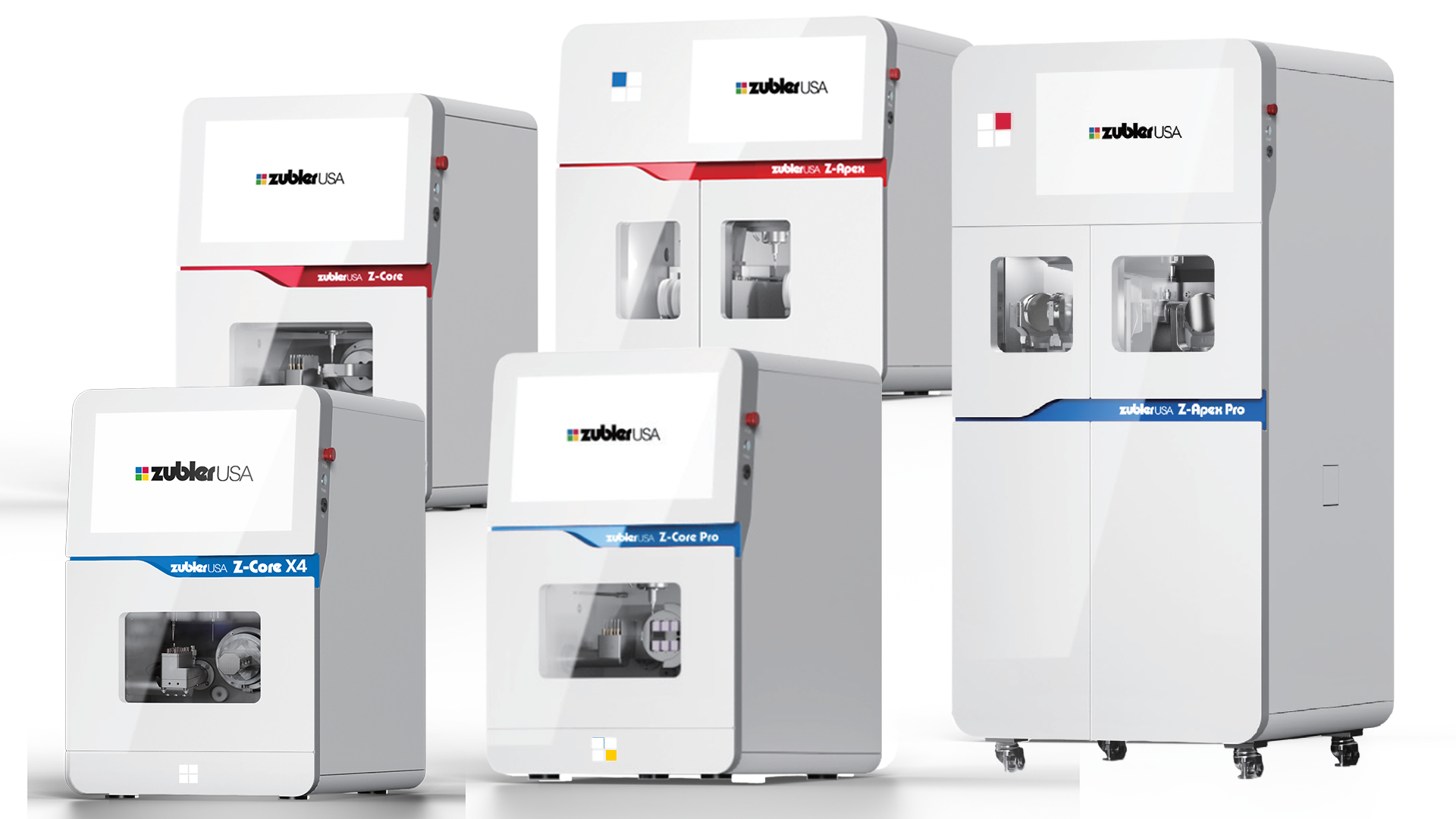 5 Z-series milling machines stacked